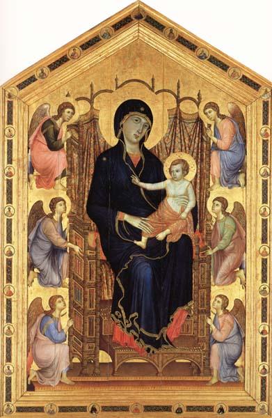 Duccio di Buoninsegna Madonna and Child Enthroned with Six Angels Germany oil painting art